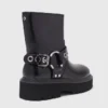 Botas moteras de piel