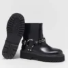 Botas moteras de piel
