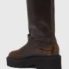 Botas moteras de piel Botas moteras de piel