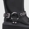 Botas moteras de piel
