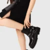 Botas moteras de piel
