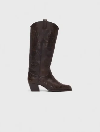 Botas vaqueras de piel Botas vaqueras de piel