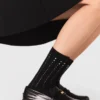 Calcetines de algodón con pedrería Calcetines de algodón con pedrería