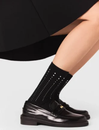 Calcetines de algodón con pedrería Calcetines de algodón con pedrería
