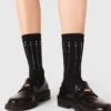 Calcetines de algodón con pedrería Calcetines de algodón con pedrería