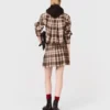 Camisa a cuadros con pedrería