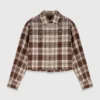 Camisa a cuadros con pedrería