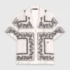 Camisa bordada de manga corta
