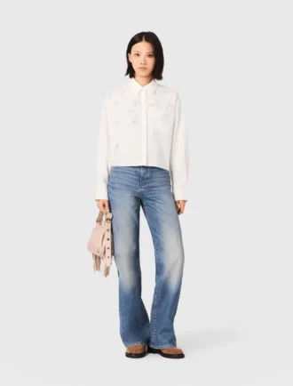 Camisa Bow Jewel