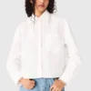 Camisa con cuello de ganchillo Camisa con cuello de ganchillo