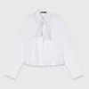 Camisa con cuello de ganchillo Camisa con cuello de ganchillo