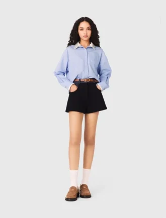 Camisa con cuello de joya desmontable