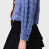 Camisa con cuello desmontable con pedrería Camisa con cuello desmontable con pedrería