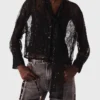 Camisa con lazo de encaje Camisa con lazo de encaje