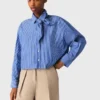 Camisa con pedrería y corbata desmontable
