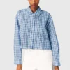Camisa con pedrería y corbata desmontable Camisa con pedrería y corbata desmontable