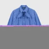 Camisa con pedrería y corbata desmontable