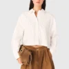 Camisa corta con abalorios Camisa corta con abalorios
