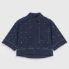 Camisa corta con tachuelas