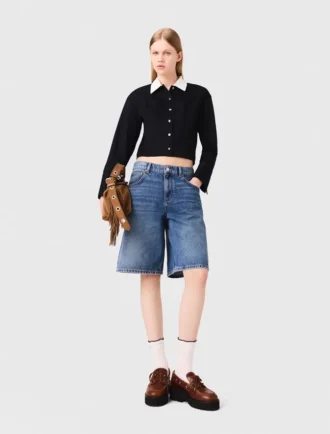 Camisa corta de popelín
