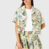 Camisa corta estampada
