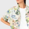 Camisa corta estampada