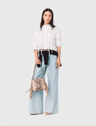 Camisa de algodón con pedrería