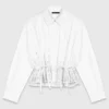 Camisa de algodón con pedrería