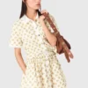 Camisa estampada con ribete de croquet