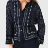 Camisa estampada de corte fluido