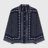 Camisa estampada de corte fluido