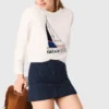 Camiseta con estampado de barco