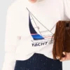 Camiseta con estampado de barco