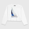 Camiseta con estampado de barco