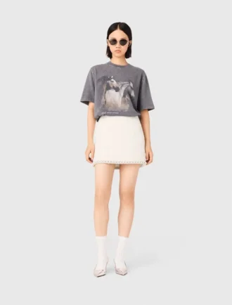 Camiseta con estampado de caballos