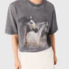 Camiseta con estampado de caballos