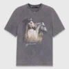 Camiseta con estampado de caballos