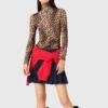 Camiseta con estampado de leopardo