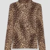 Camiseta con estampado de leopardo