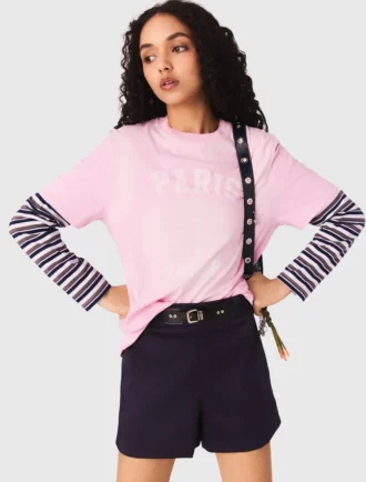 Camiseta con estampado náutico