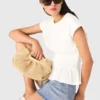 Camiseta entallada con pliegues