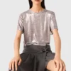 Camiseta metalizada