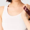 Camiseta sin mangas de punto elástico