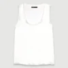 Camiseta sin mangas de seda