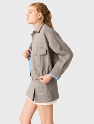 Chaqueta bomber a cuadros Chaqueta bomber a cuadros