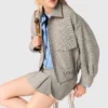 Chaqueta bomber a cuadros Chaqueta bomber a cuadros