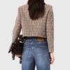 Chaqueta corta a cuadros