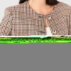 Chaqueta corta a cuadros