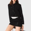 Chaqueta corta bordada
