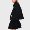 Chaqueta corta con cuello de terciopelo